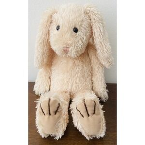 Jellycat Old Friend Bunny Rabbit Hare London Plush Shaggy Suede Paws Beige Lovey